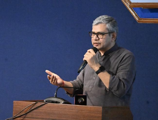 The Union Minister of Railways, Information and Broadcasting and Electronics and Information Technology, Shri Ashwini Vaishnaw briefing the media regarding decision of Cabinet, in New Delhi on August 16, 2024.