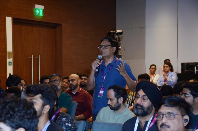 Braum Brandon Max, Unmesh Dinda, Raghav Anil Kumar and Achina Mayya at WAVES-2025, in Mumbai, Maharashtra on May 02, 2025.