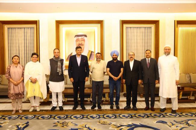 The All-Party delegation led by Shri Baijayant Jay Panda arrived in Kuwait carrying resolute message of Zero Tolerance and New Normal against terrorism to be highlighted in its engagements in Kuwait.