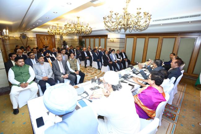 All-party delegation led by Shri Baijayant Jay Panda interacted with Indian community in Kuwait. They emphasized India’s ‘New Normal’ against cross-border terrorism, success of ‘Operation Sindoor’