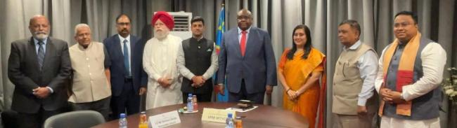 All-party Indian Parliamentary delegation led by Dr. Shrikant Eknath Shinde met HE Mr. Jean-Michel Sama Lukonde Kyenge, President of the Senate of DR Congo.