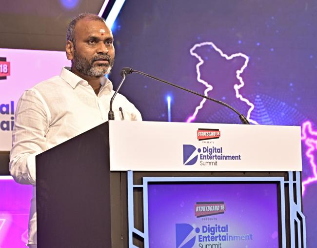 The Minister of State for Information and Broadcasting and Parliamentary Affairs, Dr. L. Murugan addressing at the Digital Entertainment Summit at the Leela Palace, in New Delhi on June 27, 2025.