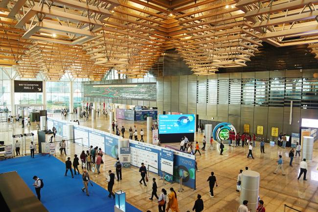 Glimpses of exhibition during ‘SEMICON India 2025’ at Yashobhoomi, in Delhi on September 02, 2025.