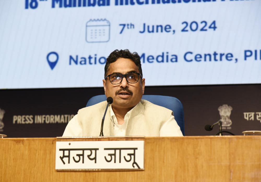 The Secretary, MIB, Shri Sanjay Jaju addressing 18th edition of the Mumbai International Film Festival