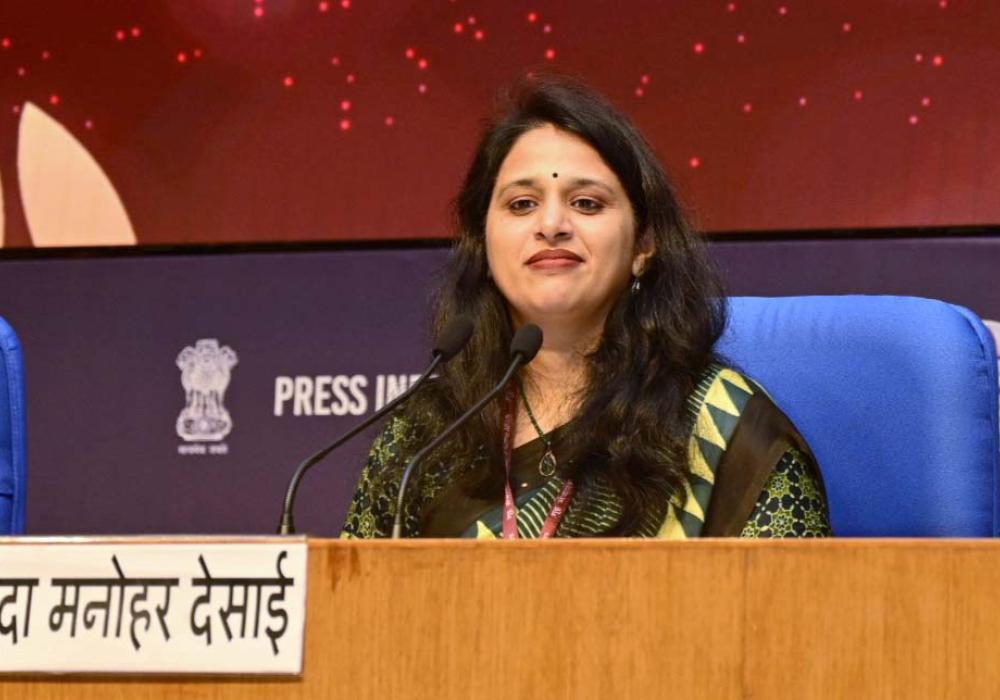 Ms. Vrunda Manohar Desai chaired a press conference on Announcement of 70th National Film Awards for The Year 2022