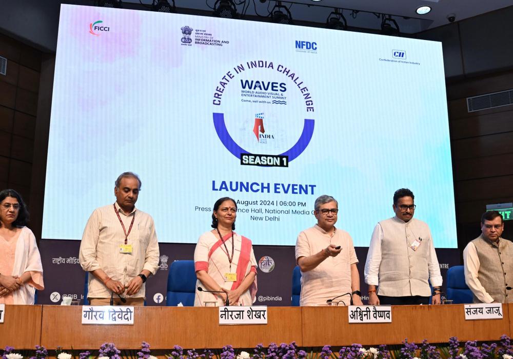 Shri Ashwini Vaishnaw launches “Create in India Challenge Season-1” in the run-up to the WAVES