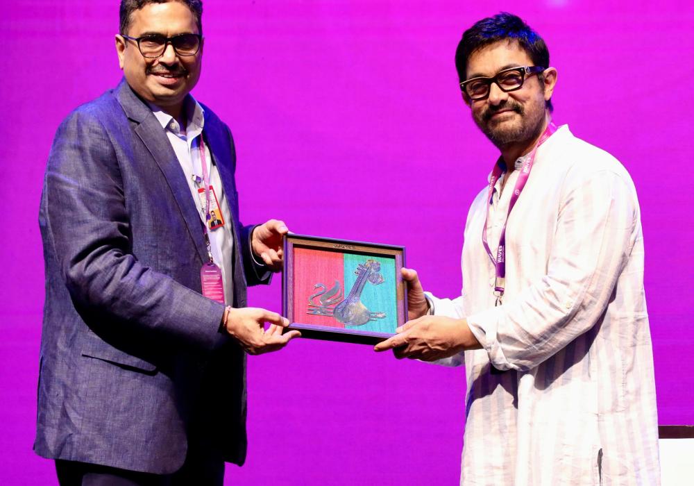 At WAVES2025 in Mumbai, Ted Sarandos, Saif Ali Khan, and Aamir Khan highlighted India's creative power through inspiring talks on storytelling, streaming, and acting, celebrating global-Indian artistic collaboration.