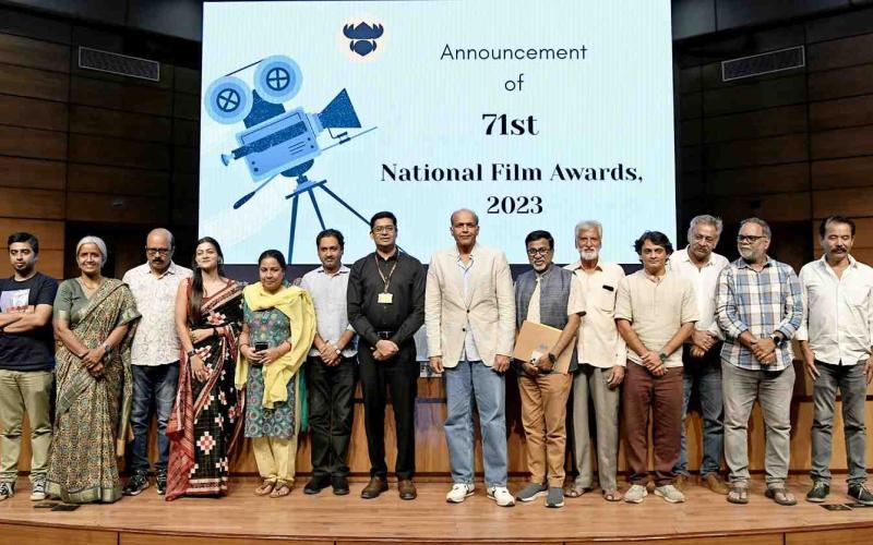 Announcement of 71st National Film Awards 2023 at National Media Centre, in New Delhi on August 01, 2025.