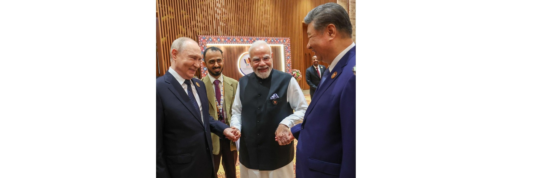 PM with BRICS Leaders at the 18th BRICS Summit in Bharat Mandapam, New Delhi