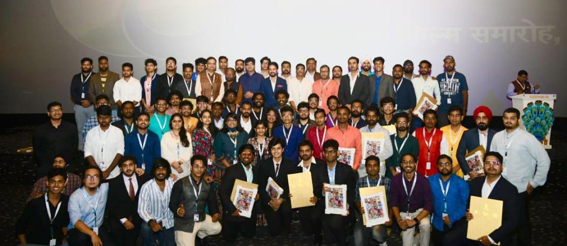 Union I&B Minister Anurag Singh Thakur felicitated 75 Creative Minds of Tomorrow 52nd edition of International Film Festival of India
