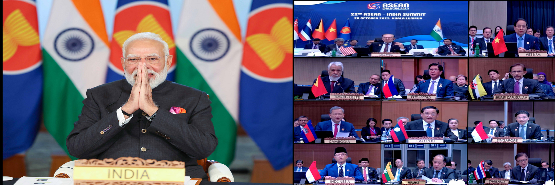 PM addressing the 22nd ASEAN Summit 2025 via video conferencing PM addressing the 22nd ASEAN Summit 2025 via video conferencing