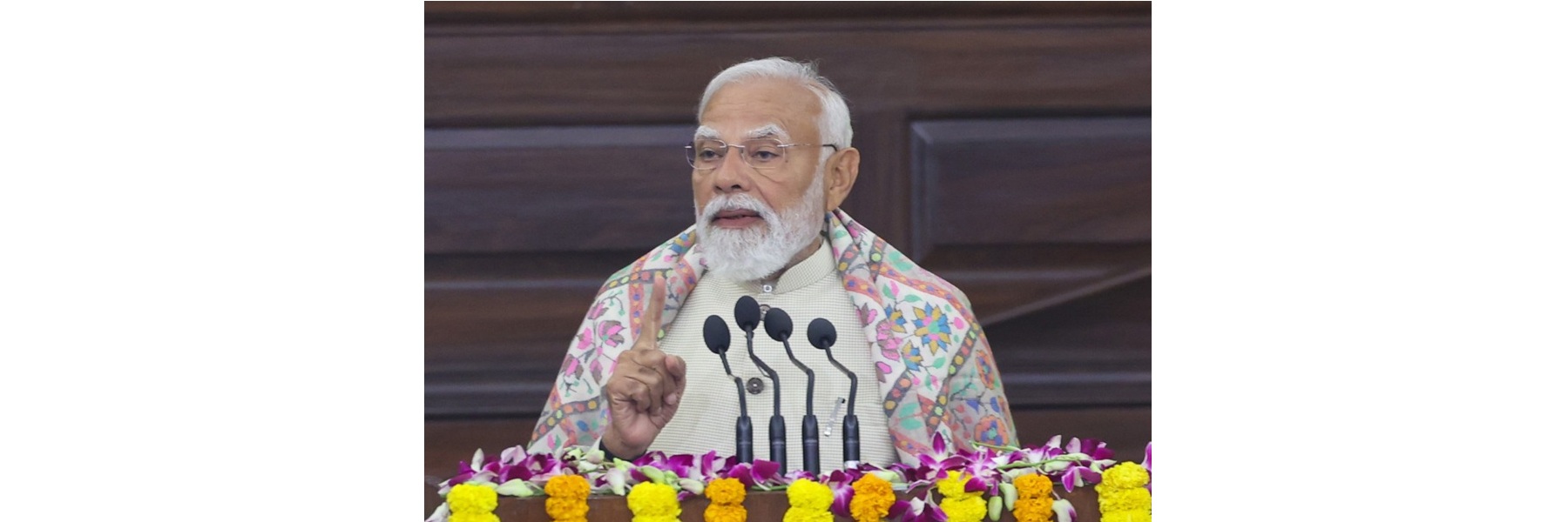 PM addressing at 28th Conference of Speakers and Presiding Officers of the Commonwealth at Parliament House, in New Delhi 