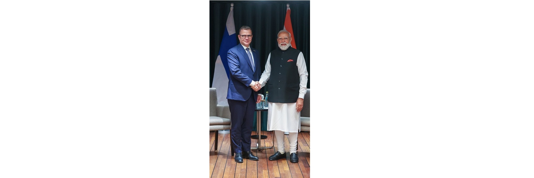 प्रधानमंत्री ने ओस्लो, नॉर्वे में फिनलैंड के प्रधानमंत्री श्री पेटेरी ओर्पो के साथ द्विपक्षीय बैठक की।