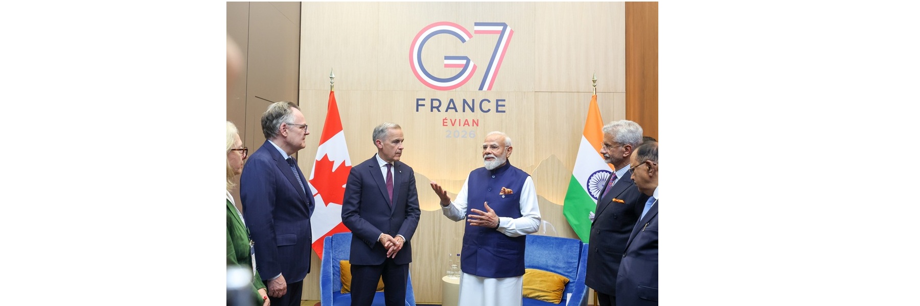 प्रधानमंत्री ने फ्रांस के एवियन में G7 शिखर सम्मेलन के दौरान कनाडा के प्रधानमंत्री श्री मार्क कार्नी के साथ द्विपक्षीय बैठक की।