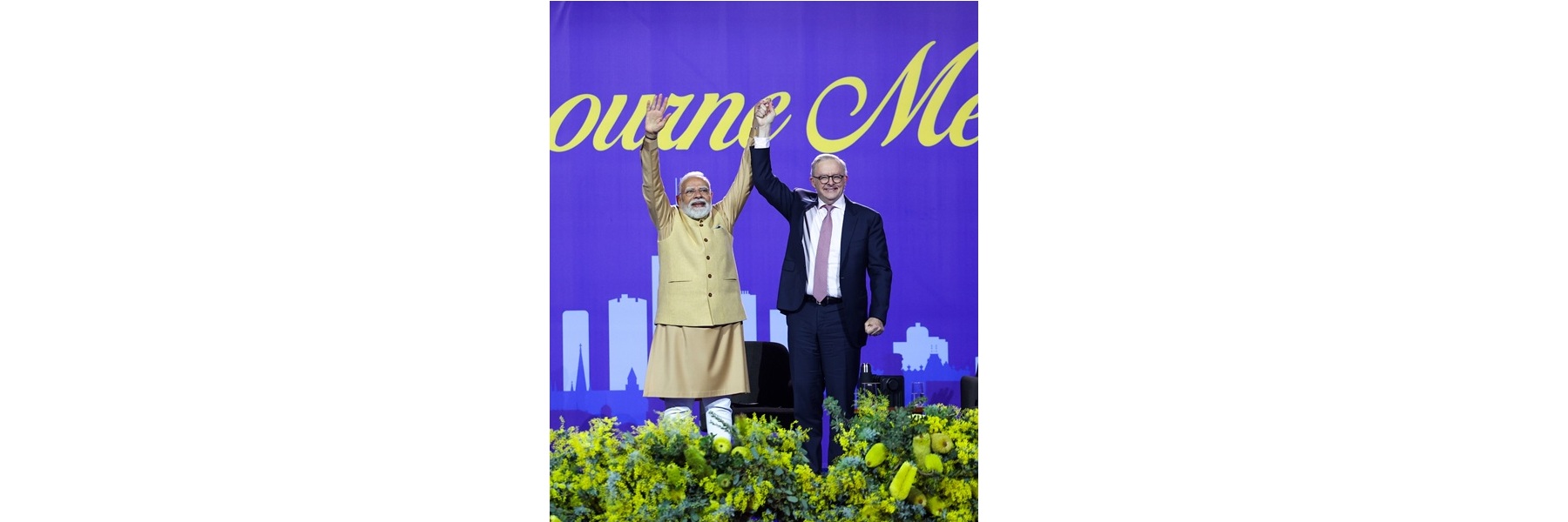 प्रधानमंत्री ने ऑस्ट्रेलिया के मेलबर्न में मार्वल स्टेडियम में आयोजित एक सामुदायिक कार्यक्रम में हिस्सा लिया।
