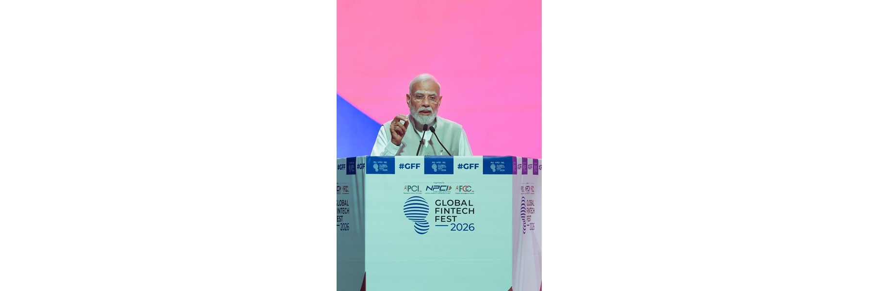 प्रधानमंत्री महाराष्ट्र के मुंबई में ग्लोबल फिनटेक फेस्ट (जीएफएफ) 2026 को संबोधित कर रहे हैं।
