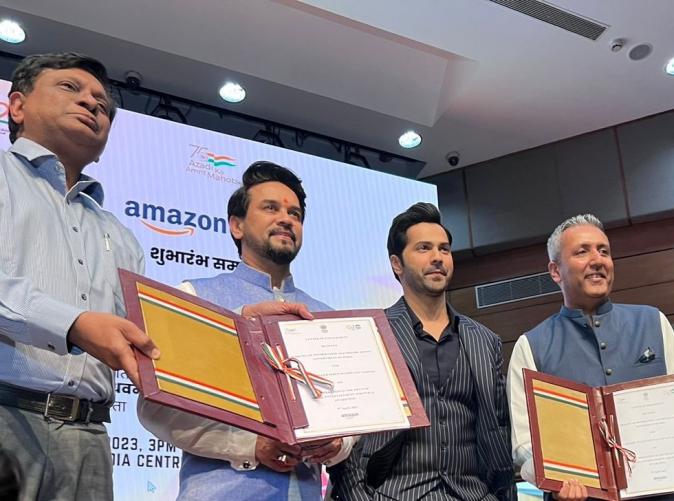 Signing of the agreement between the Ministry of Information and Broadcasting and Amazon India in the field of Media, Entertainment and Public Awareness