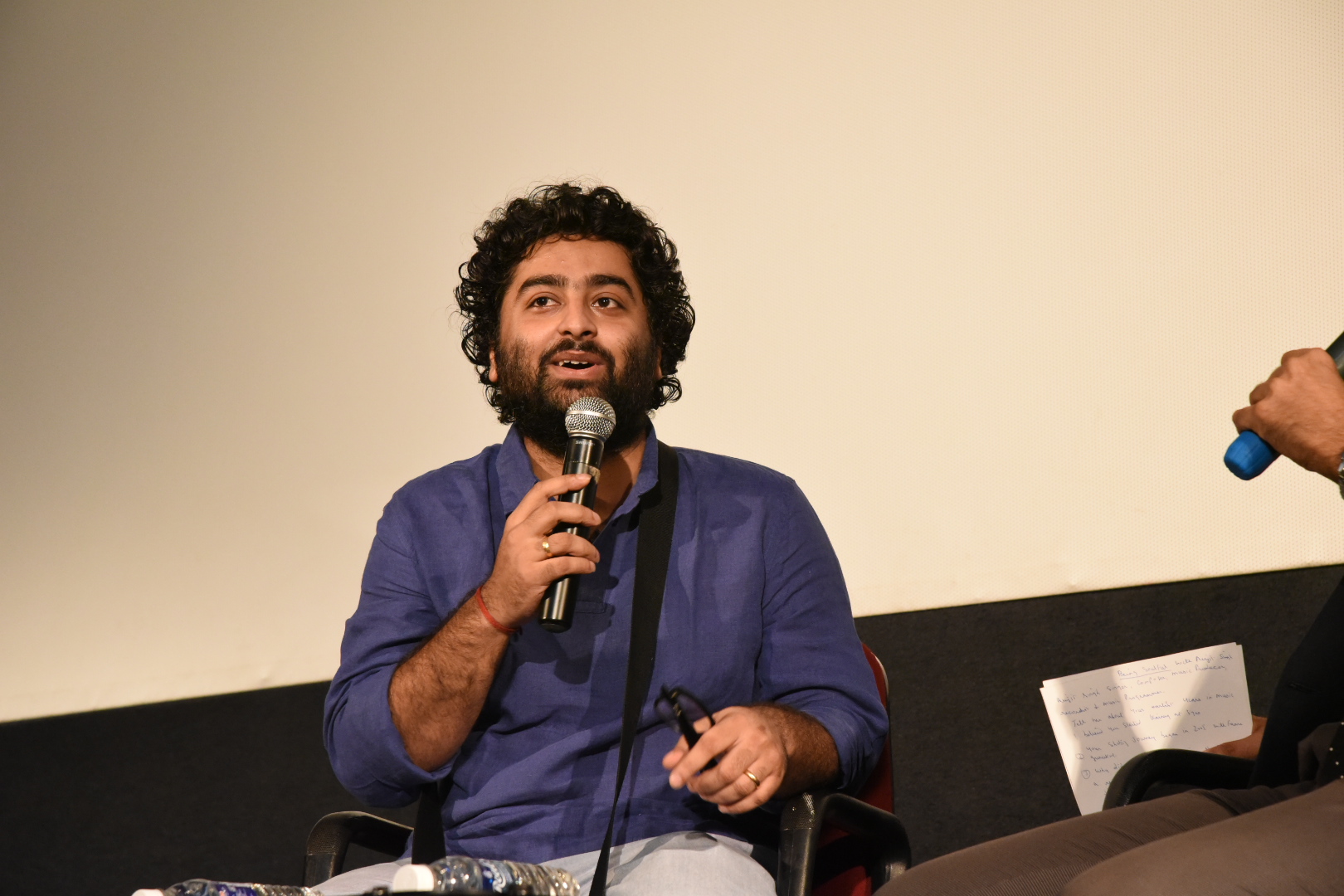 Singer Arijit Singh sharing his views in the masterclass session