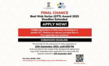 Call for Entries for Best Web series (OTT) Award -53rd IFFI 2023