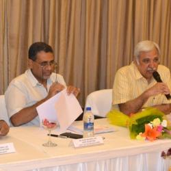 The Secretary, Ministry of Information and Broadcasting, Shri Sunil Arora at the review meeting in connection with 19th International Children s Film Festival, in Hyderabad on September 18, 2015.