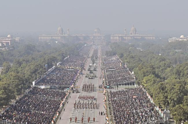 Glimpses of 76th Republic Day Parade at Kartavya Path, in New Delhi on January 26, 2025.