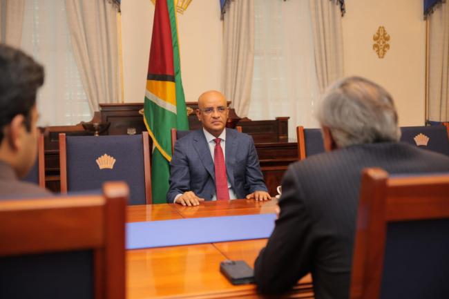 The All-Party Indian Parliamentary Delegation led by Dr Shashi Tharoor, Hon’ble Member of Parliament called on H.E. Dr Bharrat Jagdeo, Hon’ble Vice President of Guyana.
