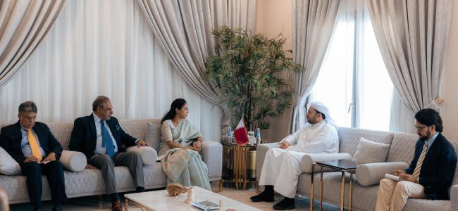 The multi-party delegation led by Member of Parliament, Smt. Supriya Sule met HE Dr. Mohamed bin Abdulaziz bin Saleh Al Khulaifi, Qatar MoS for Foreign Affairs & conveyed India’s perspectives on Pahalgam terrorist attack, Operation Sindoor.