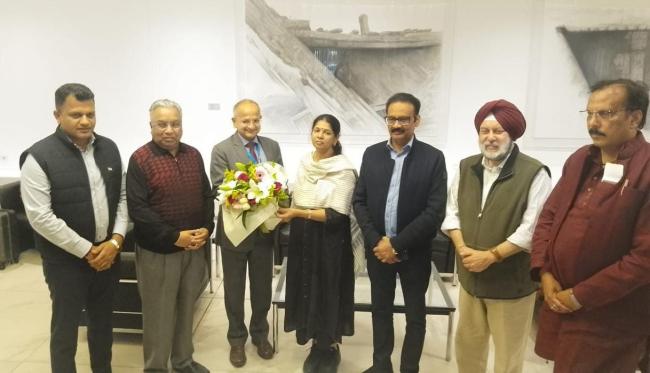 All Party delegation led by Member of Parliament Ms Kanimozhi arrives in Athens, Greece.