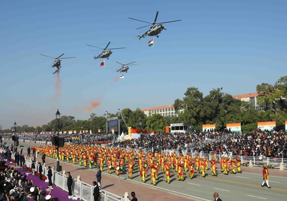 Glimpses of 76th Republic Day Parade at Kartavya Path, in New Delhi on January 26, 2025.